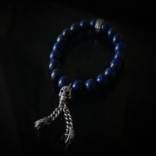 stylish silver bangle bracelet for men-Calevaras Lapis