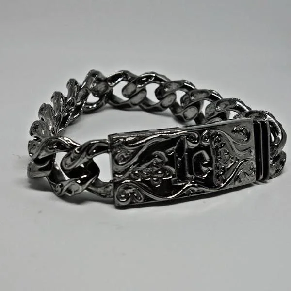 trendy leather cuff bracelet for women-S1ck Black Collection