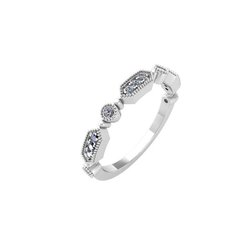 engagement rings with princess-cut diamonds and sapphire accents-Fine Jewelry Stackable Fashion Ring