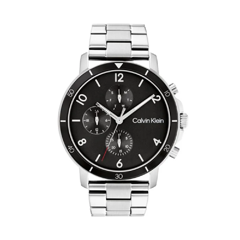 hybrid smartwatches with customizable faces and fitness tracking-CALVIN KLEIN 25200067 Gauge Sport Chronograph Watch For Men