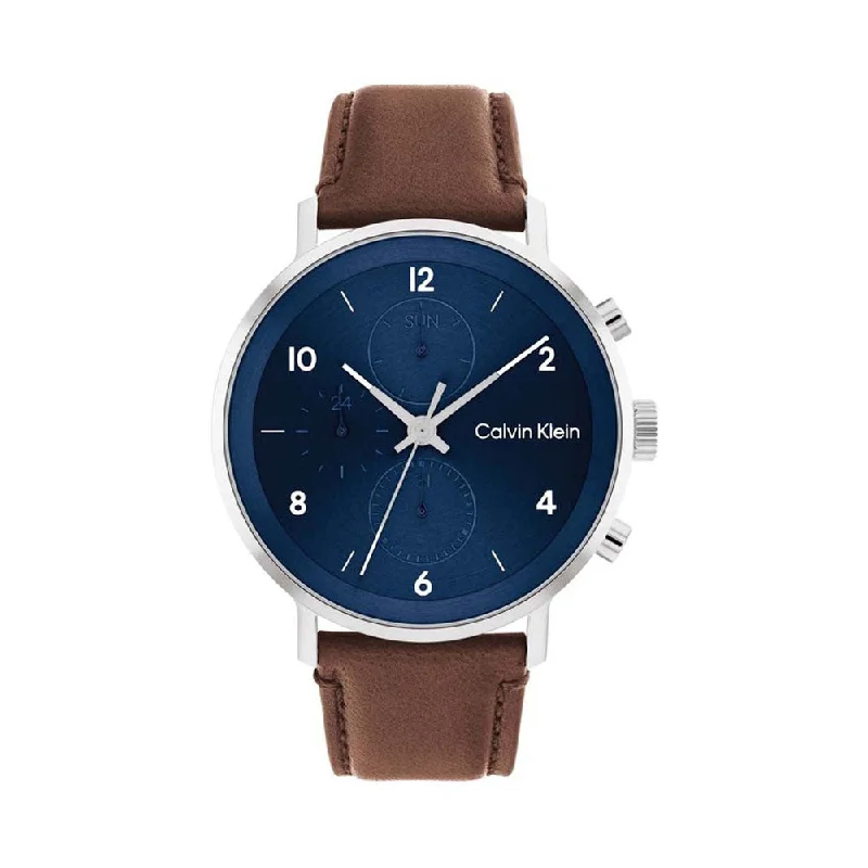 smartwatches with step counter and weather updates for active users-CALVIN KLEIN 25200112 Multifunction Watch For Men