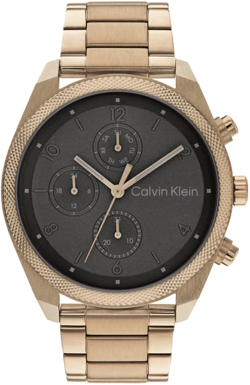 solar-powered watches with minimalist design for daily wear-Calvin Klein 25200357 Men's Watch With 2 Year International Warranty