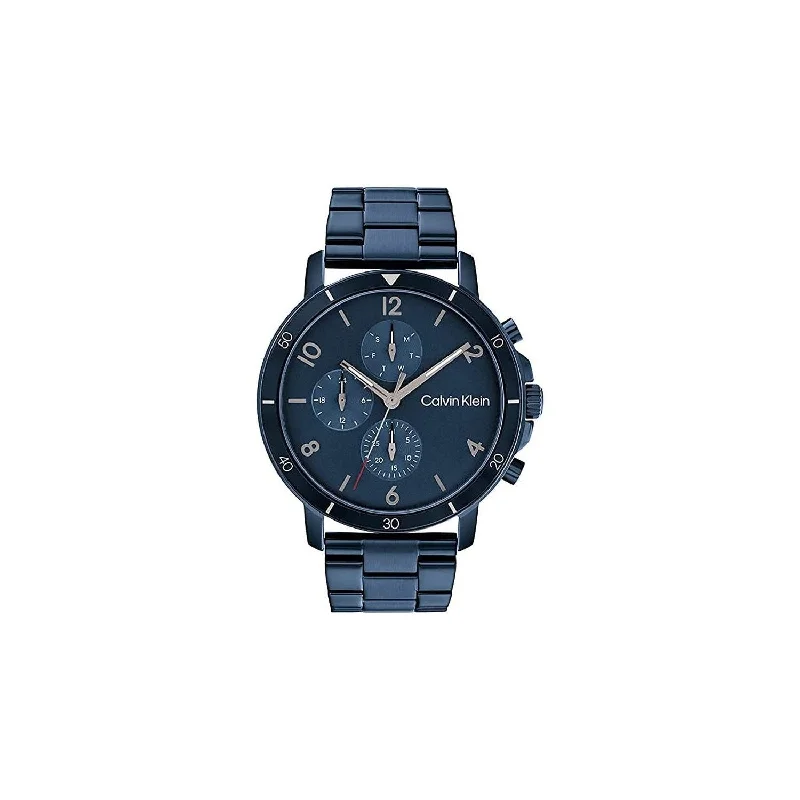 luxury watches with skeleton movement and modern design-Calvin Klein Gauge Sport Analog Blue Dial Men's Watch-25200068