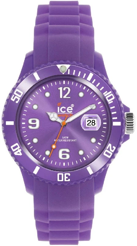 diving watches with high-pressure resistance for deep-water use-Ice-Watch Ice-Summer Sili Collection Polyamide and Silicone Lavender Mens Watch SS.LR.B.S.11